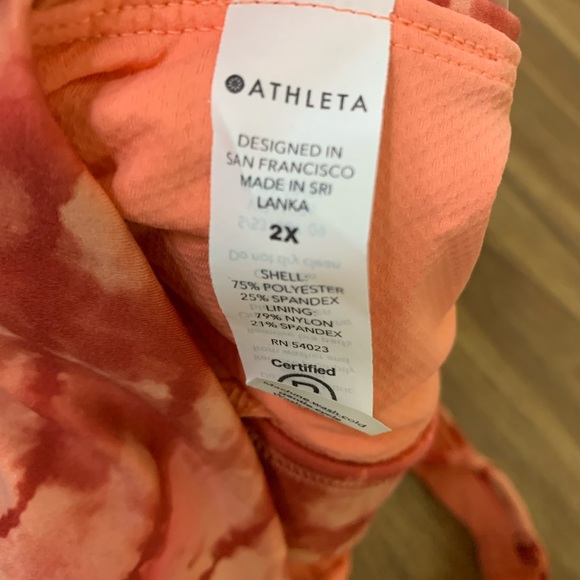 Athleta Exhale Powervita Sports D-DD Cup Bra Summer Coral Color - Picture 5 of 5